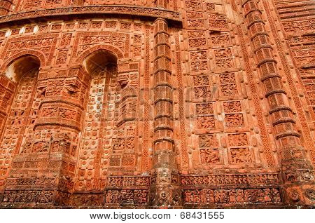 Arches Of Jorbangla Temple, Bishnupur , India