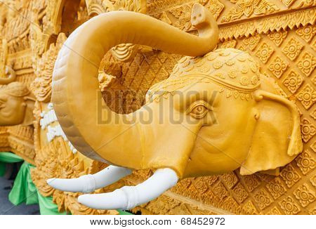 The traditional candle procession festival of Buddha.