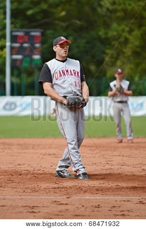 Denmark pitcher Kim Hansen