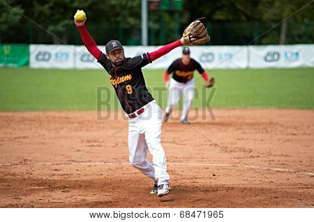 Belgian pitcher Wout Cnops