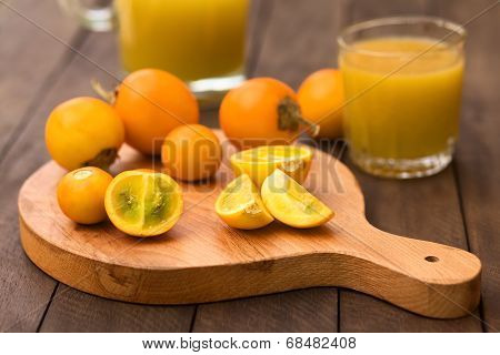 Naranjilla or Lulo Fruits