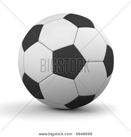 화이트와 블랙 클래식 축구