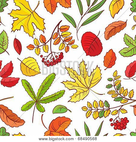 Seamless With Leaves