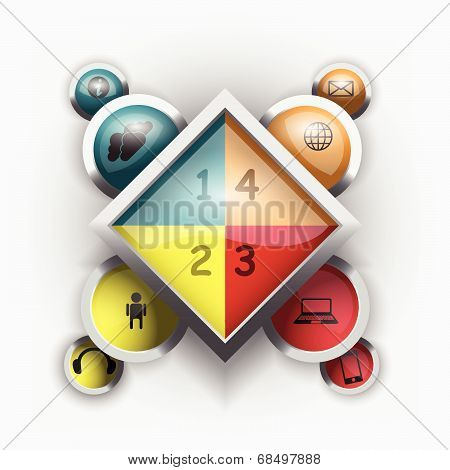 board signtemplate 3d of 4 pieces