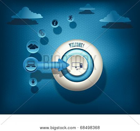 modern template 3d for your site, you can use to infographic