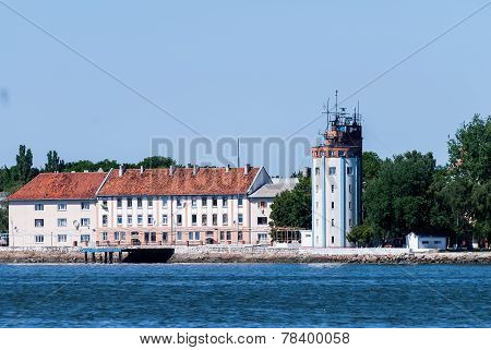 Communication tower in Baltiysk, Russia