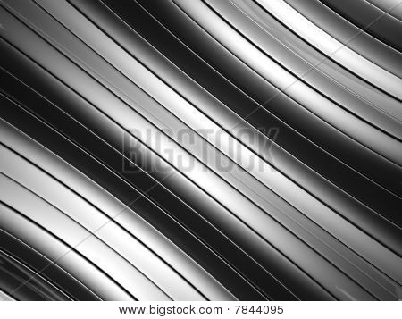 Alluminio argento astratto curva Stripe sfondo