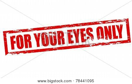 For Your Eyes Only