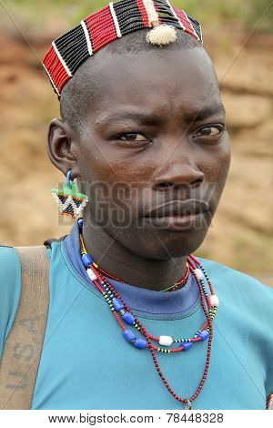 Portrait Of The Hamar Man.