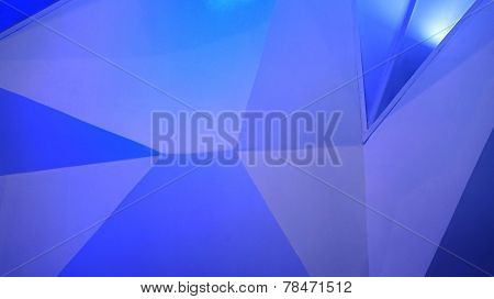Abstract Polygon Blue Background