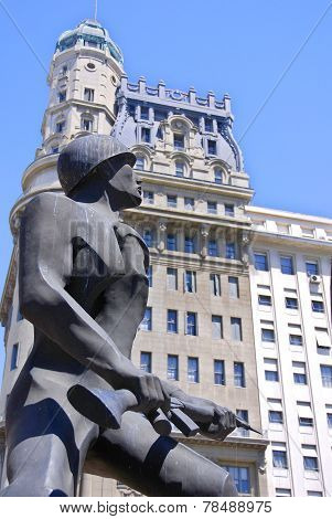 soldier with a giant hole in his torso