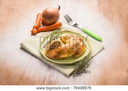 panzerotti with vegetables