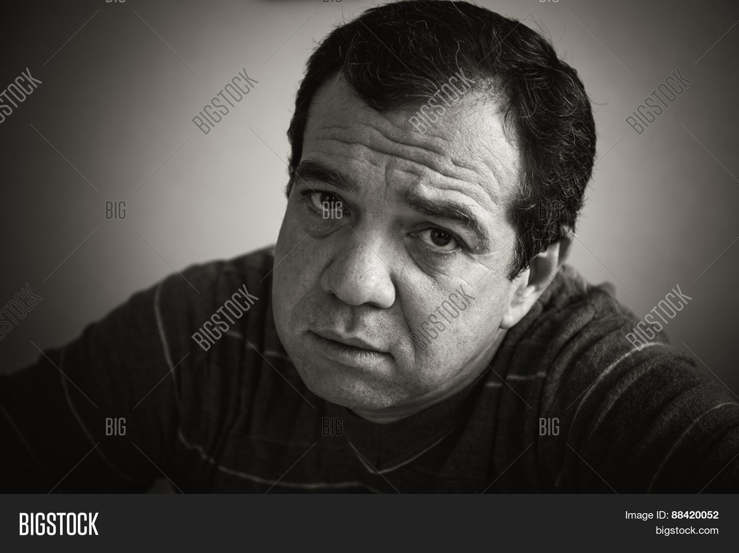 Sad Man. Black White Image & Photo (Free Trial) Bigstock