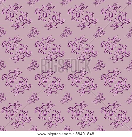 Hand Drawn Floral Seamless Pattern