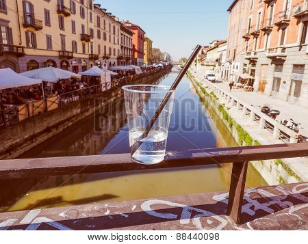 Retro Look Naviglio Grande Milan