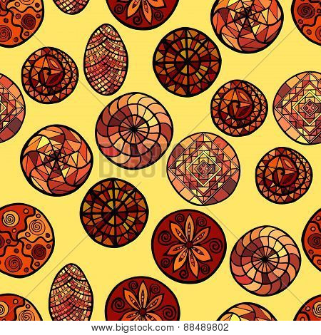 Hand Drawn Ethnic Seamless Pattern
