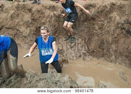 Dirty cross-country race stage. Tyumen. Russia