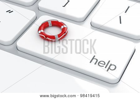 Help Lifebuoy Concept