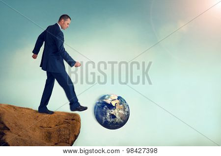 Unsustainable Business Concept Global Environmental Destruction