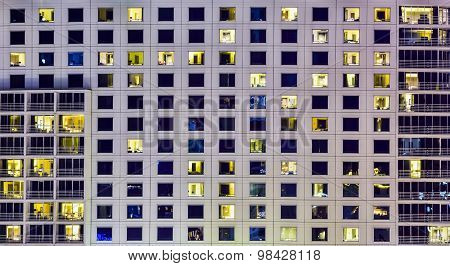 Window Of Building Open Light For Background, Texture