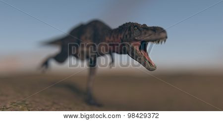 running tarbosaurus
