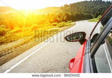 Car on the road