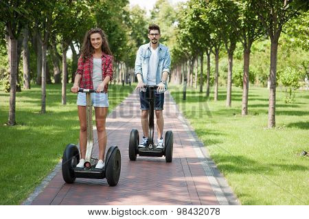 Concept for couple using segway