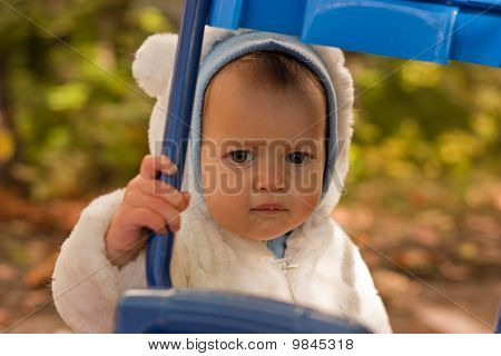 Beautiful baby in autunno