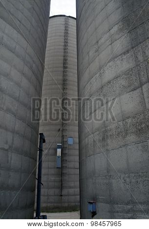 Ladder to Top of Grain Elevator