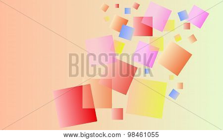 colorful translucent squares