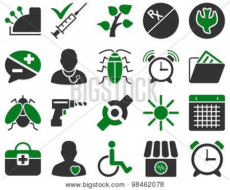 Medical bicolor icons