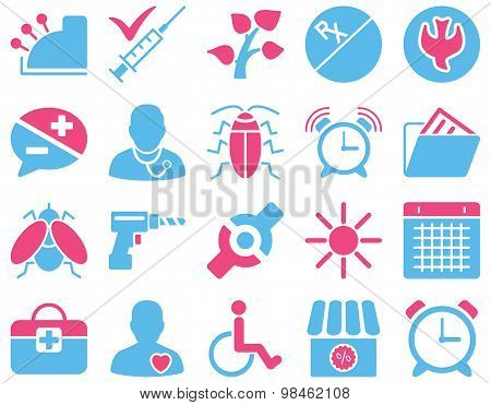 Medical bicolor icons