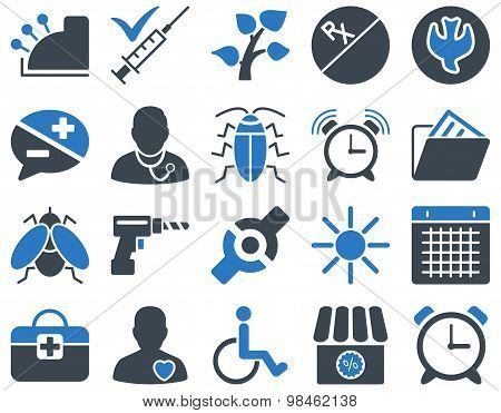 Medical bicolor icons