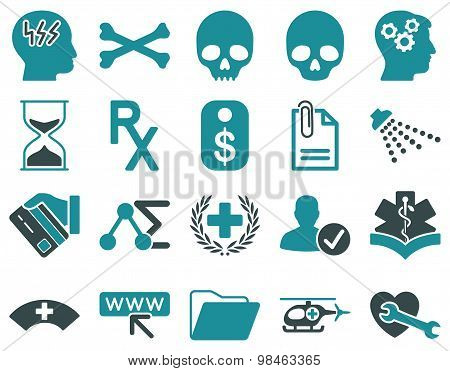 Medical bicolor icons