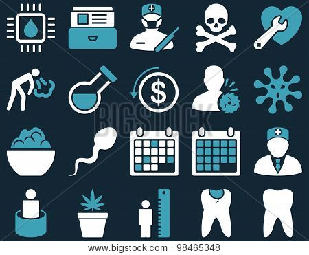 Medical bicolor icons