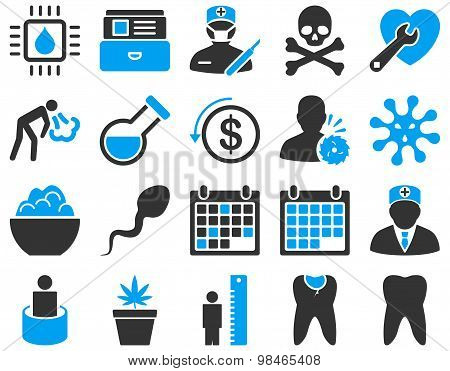 Medical bicolor icons
