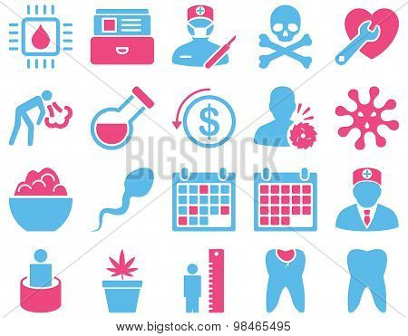 Medical bicolor icons
