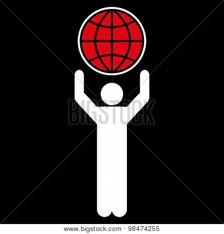 Globalist icon from Business Bicolor Set