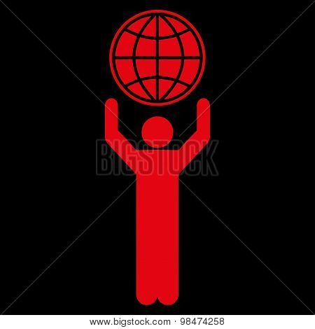 Globalist icon from Business Bicolor Set