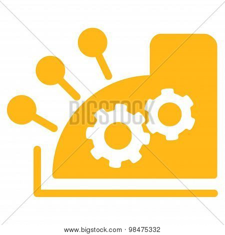 Cash register icon from Business Bicolor Set