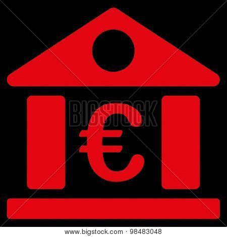 Bank building icon from BiColor Euro Banking Set