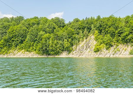 Lake Solina in Bieszczady, Poland