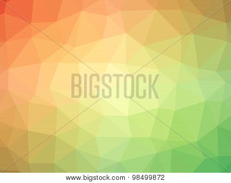 Rainbow Gradient Polygon Shaped Background