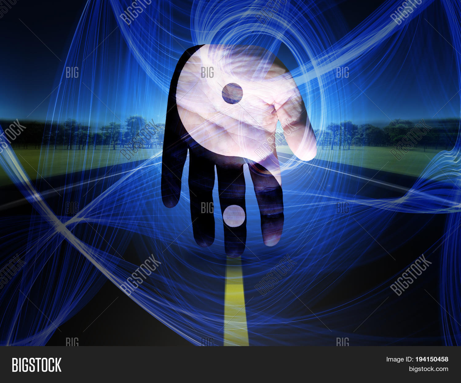 Yin Yang Hand 3D Image & Photo (Free Trial) Bigstock