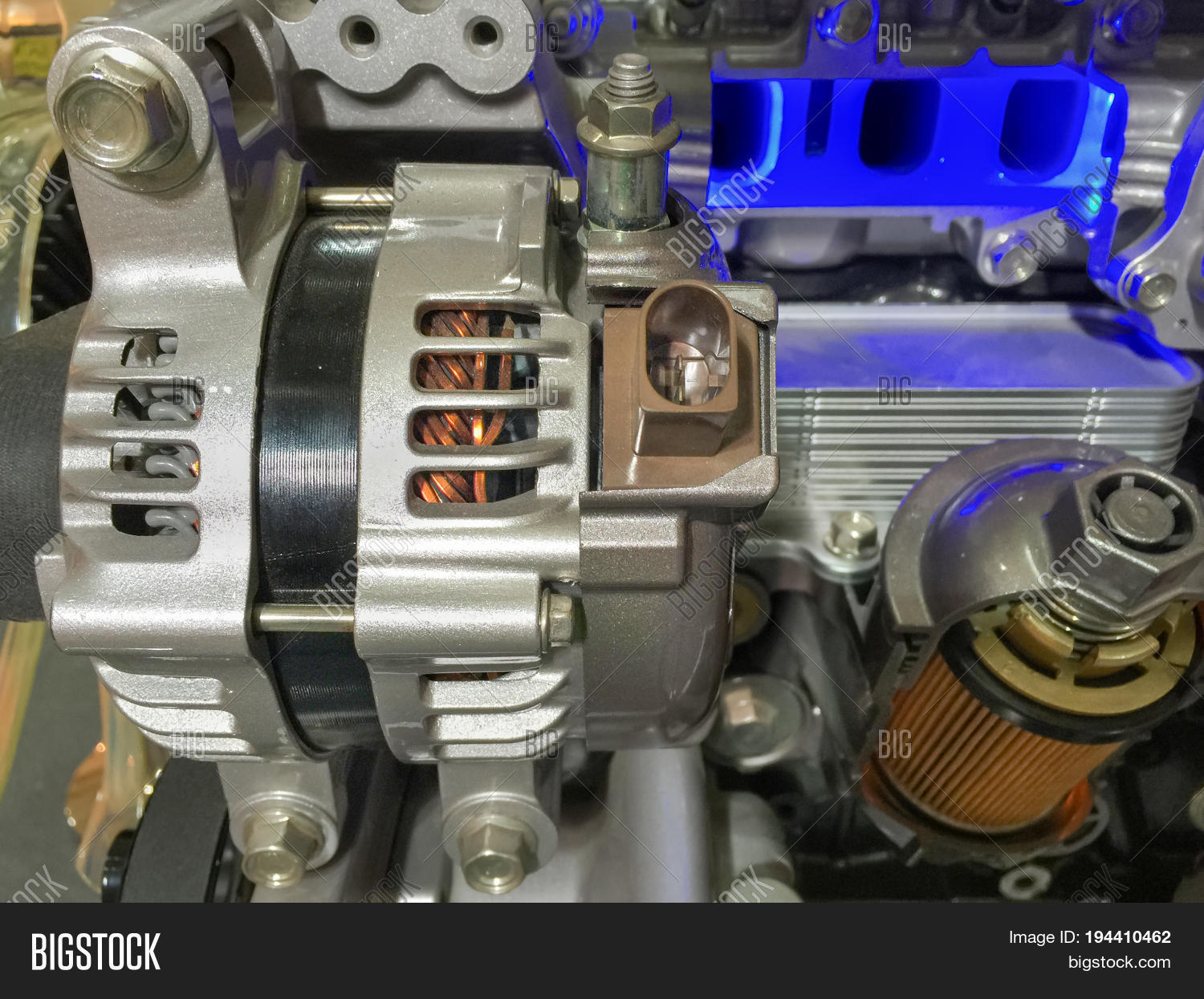 Car Alternator Engine Image & Photo (Free Trial) Bigstock