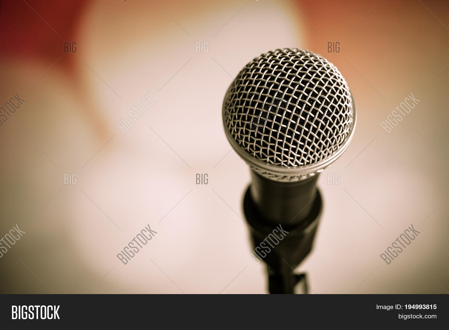 Microphone On Abstract Image & Photo (Free Trial) Bigstock