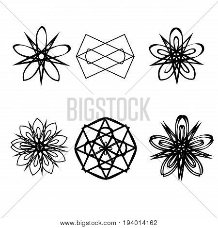 Geometric Pattern Icon Star Astrology Starsastrology Geometric Pattern Set Pentagram