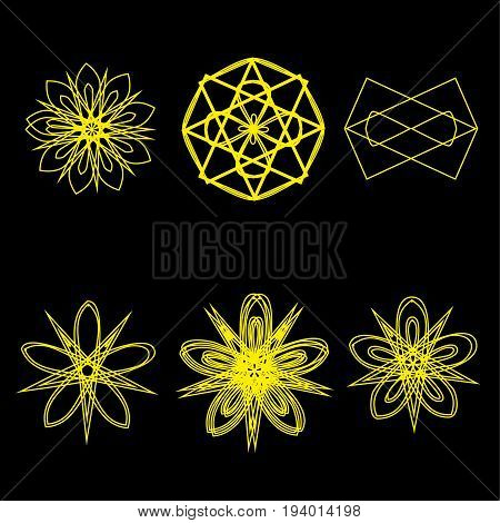 Geometric Pattern Icon Star Astrology Starsastrology Geometric Pattern Set Pentagram