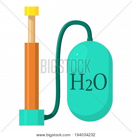 Oxygen pump icon. Cartoon illustration of oxygen pump vector icon for web isolated on white background