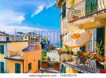 Corniglia Village Cinque Terre Liguria Italy Europe